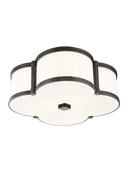 Chandler 16 3/4 inch Flush-Mount Ceiling Light in Old Bronze.